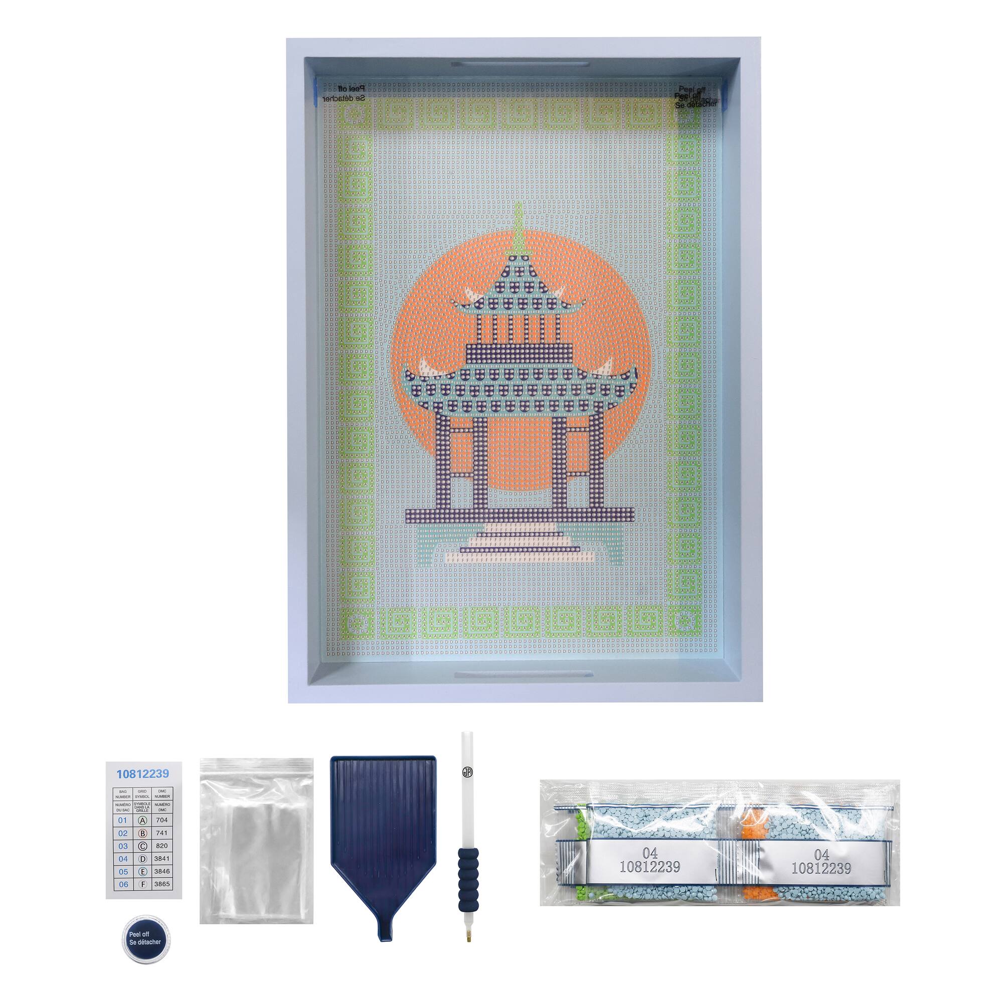 Jonathan Adler x Michaels 10" x 14" Pagoda Diamond Art Tray Kit